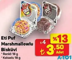 ETİ PUF MARSHMALLOWLU BİSKÜVİ